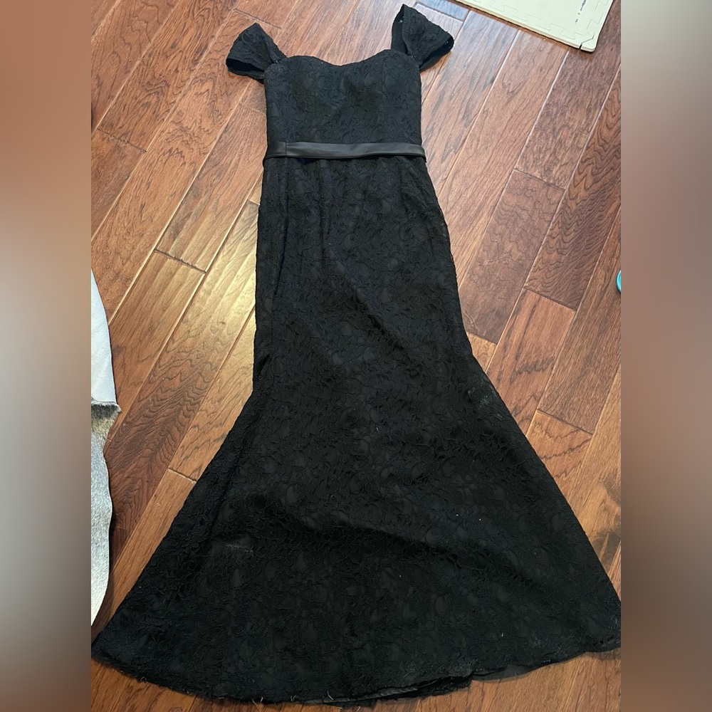 Black lace Bridesmaids dress